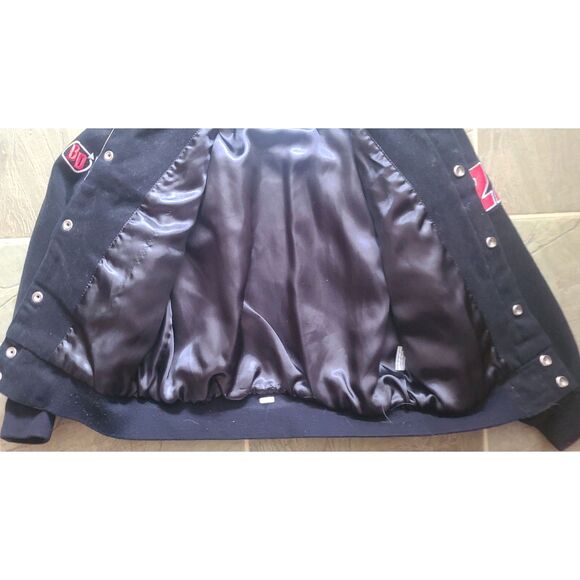 Ward Burton CAT NASCAR Racing Jacket Caterpillar Mens Black Yellow #22 - Picture 6 of 16